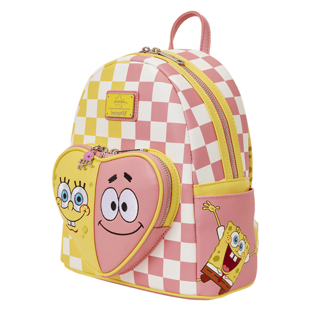 SpongeBob SquarePants And Patrick Star Checkered Loungefly Mini Backpack - 3