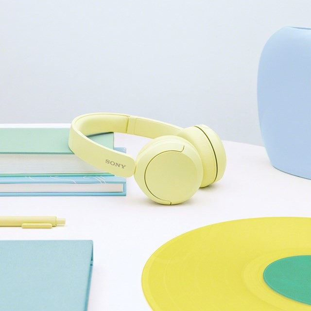 Sony WH-CH520 Yellow Bluetooth Headphones - 11