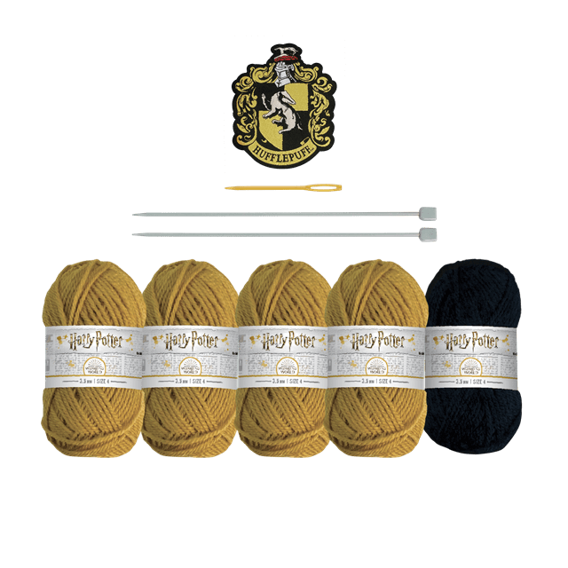 Harry Potter: Hufflepuff House Cowl: Knit Kit: Hero Collector - 3