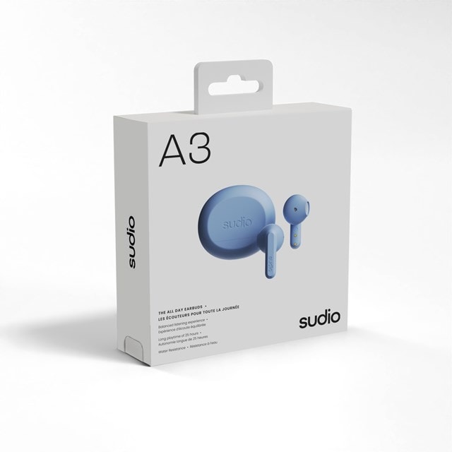 Sudio A3 Pro Blue True Wireless Bluetooth Earphones - 5