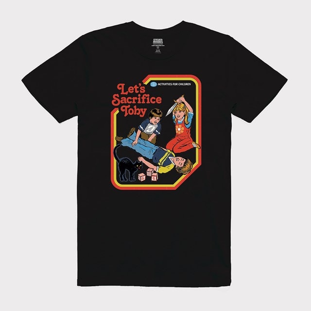 Steven Rhodes: Let's Sacrifice Toby Black T-Shirt (hmv Exclusive) | HMV ...