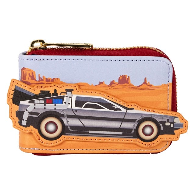 DeLorean Back To The Future 40th Anniversary Loungefly Accordion Wallet - 1