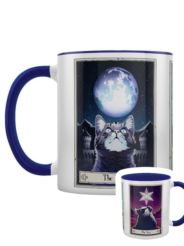 Deadly Tarot The Moon, The Sun & The Star Blue Coloured Inner Mug - 1