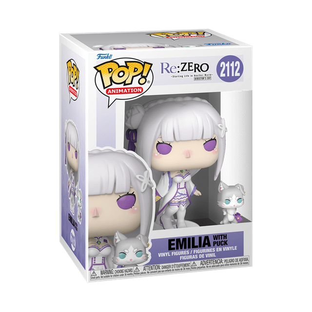 Emilia With Puck 2112 Re:Zero - Starting Life In Another World Funko Pop Vinyl & Buddy - 2