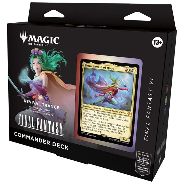 Final Fantasy Commander Deck Revival Trance Magic The Gathering Trading Cards - 1