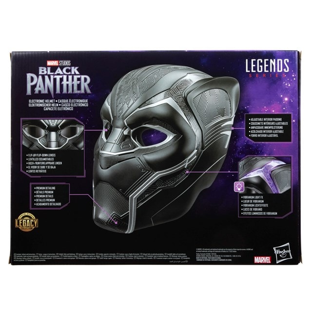 Black Panther Hasbro Marvel Legends Premium Electronic Role Play Helmet - 5