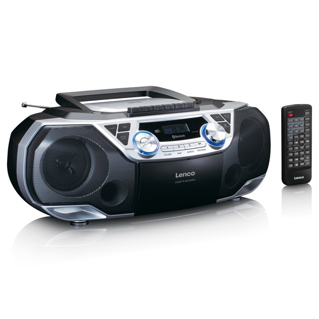Lenco SCD-720SI Silver Bluetooth CD Player With Cassette & DAB+/FM Radio - 4