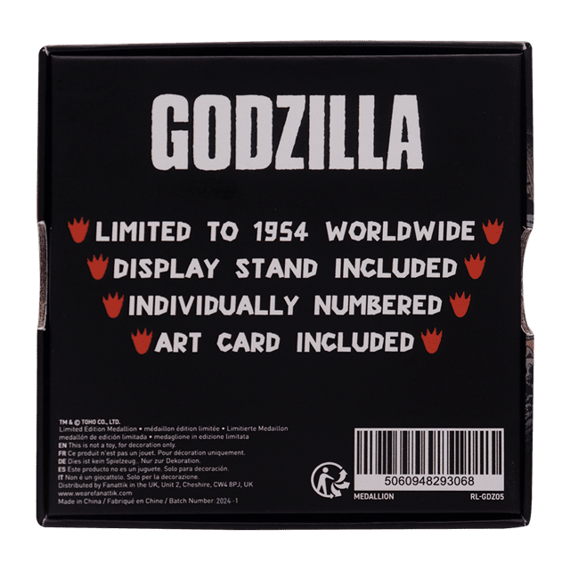 Godzilla 70th Anniversary Limited Edition Medallion - 2