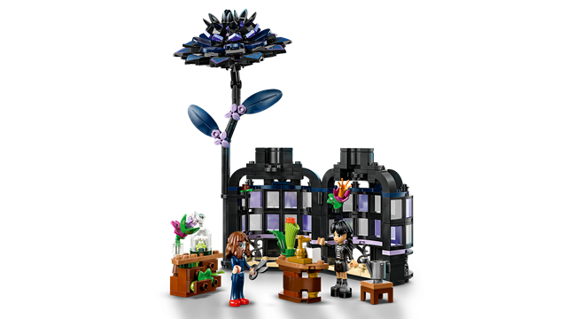 Black Dahlia Flower Wednesday LEGO - 6