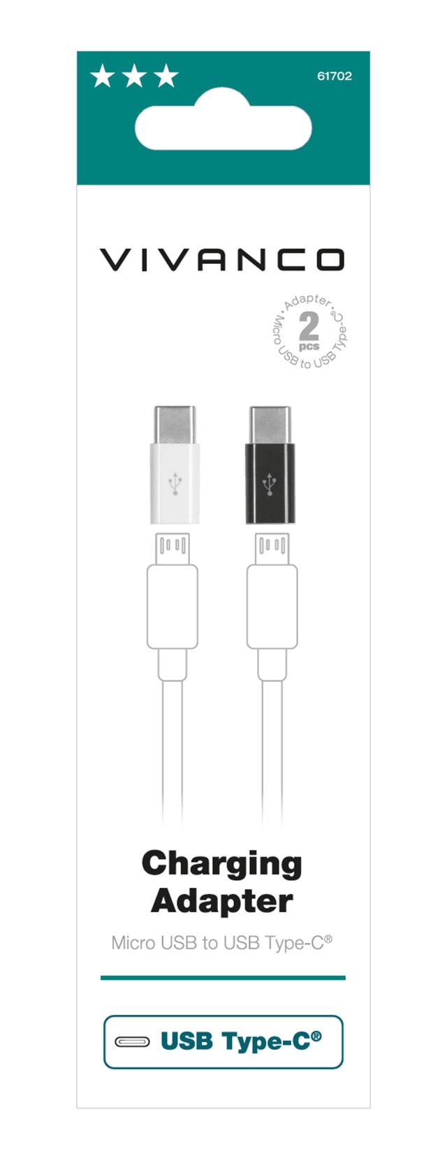 Vivanco Micro USB to USB-C Adapter - 1