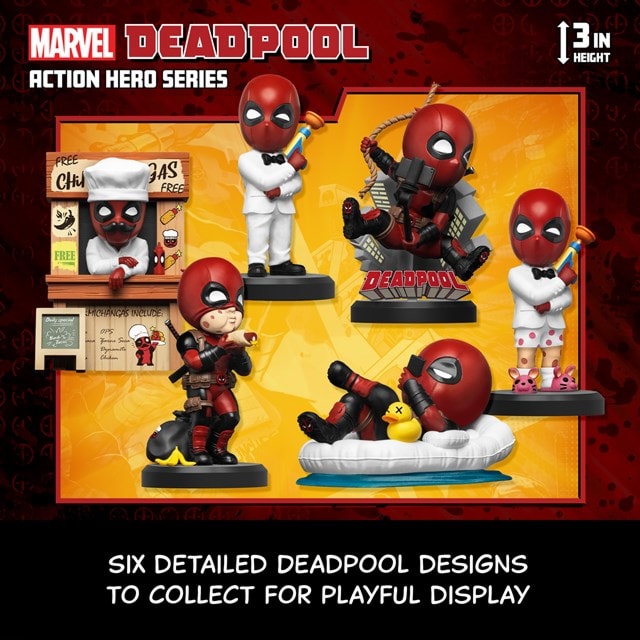 Yume Hero Box Deadpool Action Hero Series Hero Box Figurine - 1