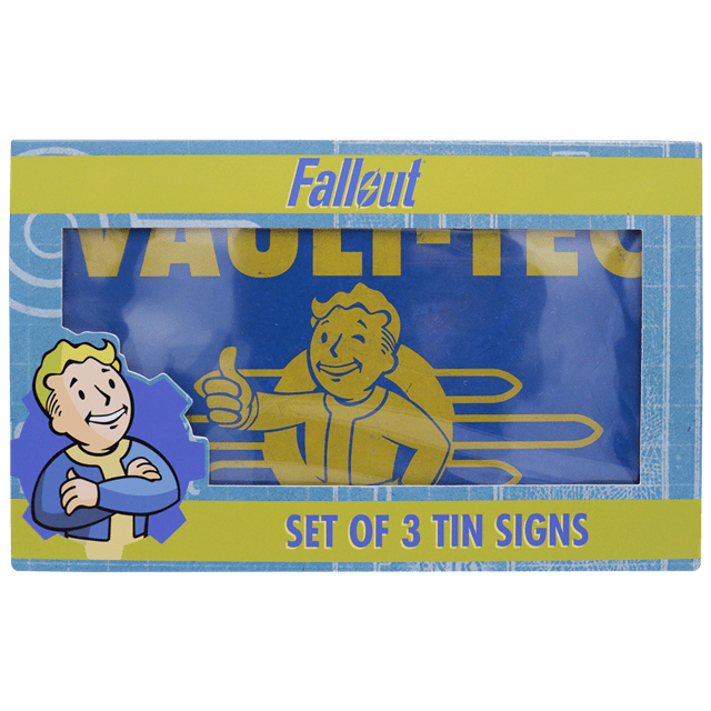 Fallout Set Tin Sign | Homeware | Free shipping over £20 | HMV Store