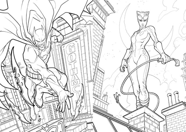 Batman Official Mini Colouring Book And Pencils Set - 7