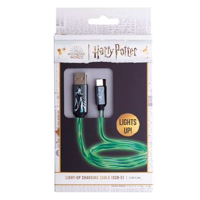 Lazerbuilt Harry Potter Light-Up USB-C Cable - 4