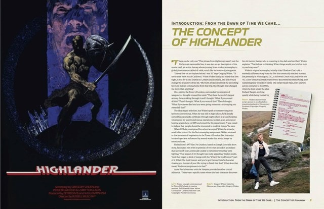 The Art & Making Of Highlander Hardaback By Jonathan Melville - 2