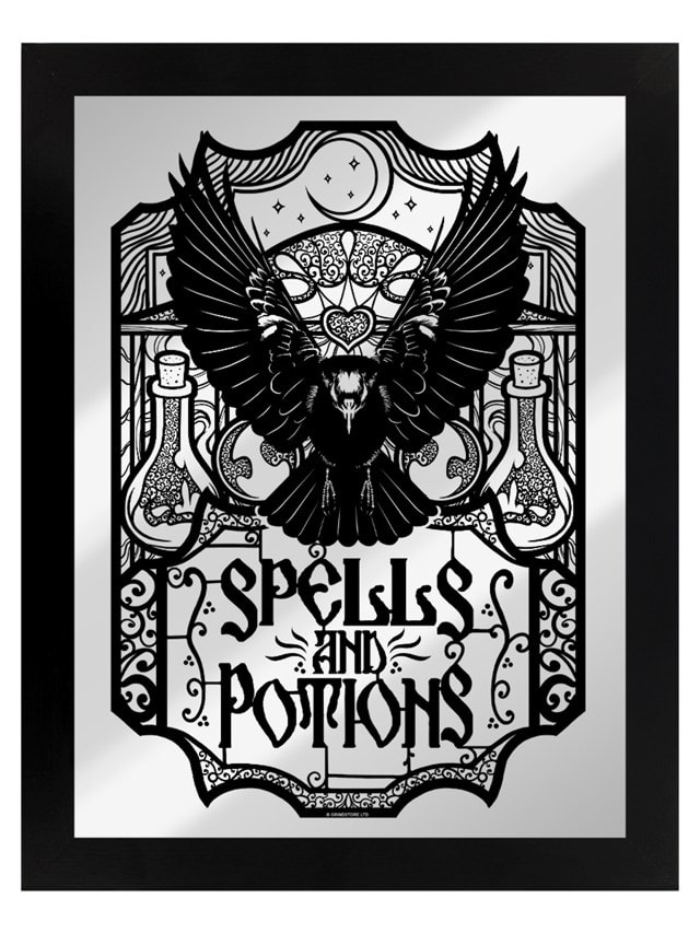 Spells & Potions Mirrored Tin Sign - 1