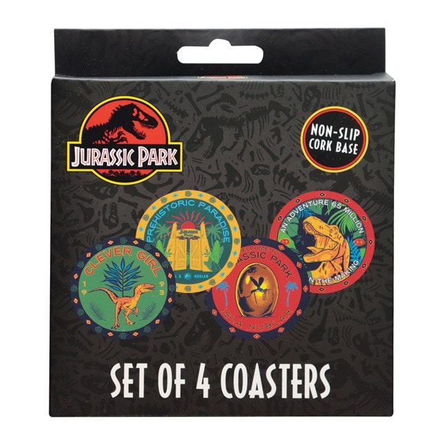 Printed Drinks Jurassic Park Coasters - 6