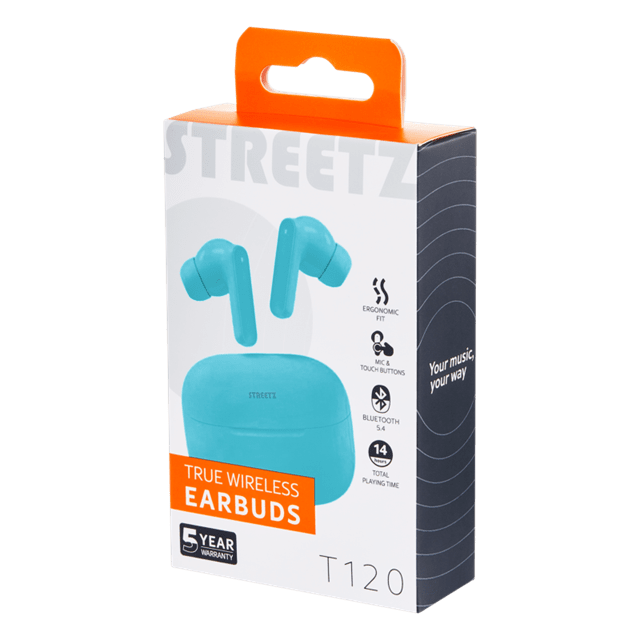 Streetz T120 Blue True Wireless Earphones - 4