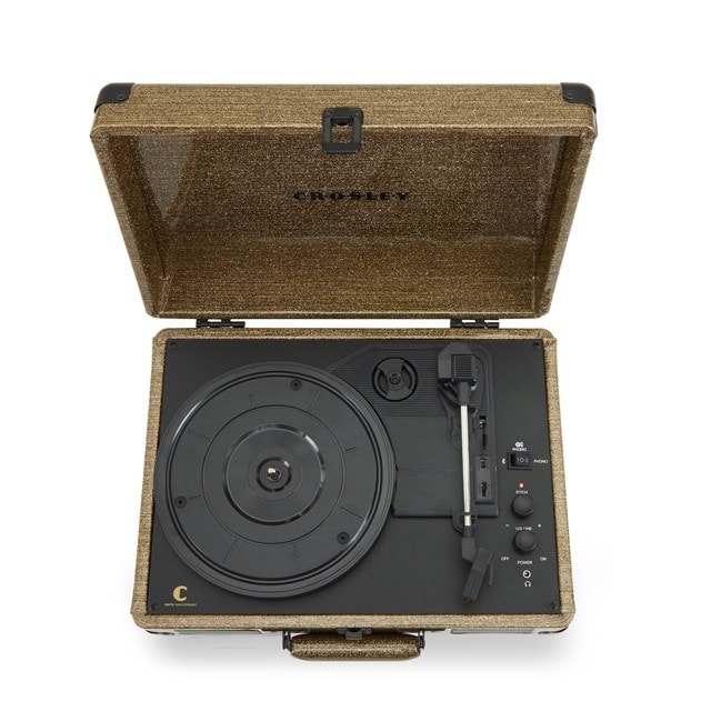 Crosley Cruiser Plus Deluxe Soft Gold 100th Anniversary Bluetooth Turntable - 2