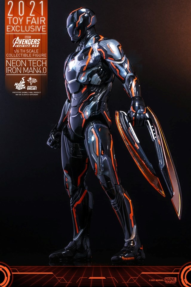 hot toys iron man neon tech 4.0