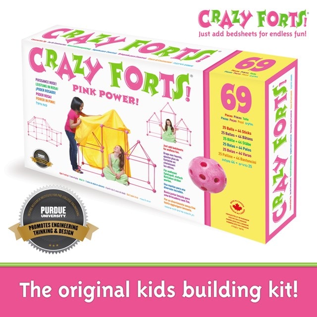 Crazy Forts Play Tent Pink Princess Playset - 5