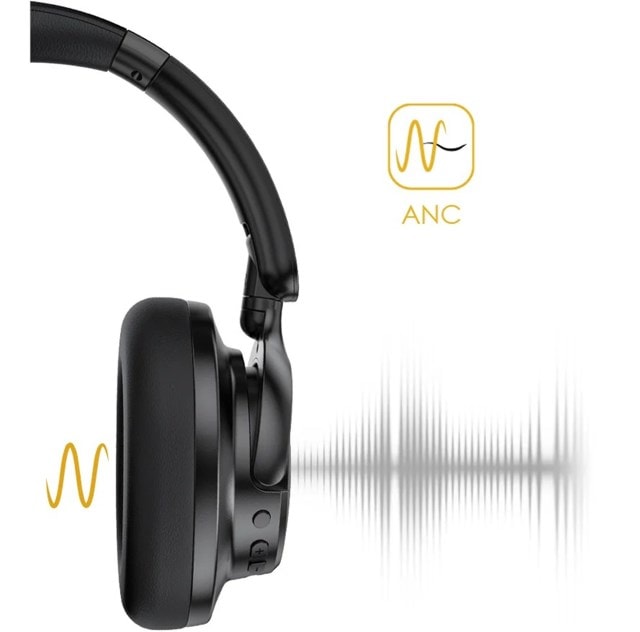 Boompods Headpods ANC+ Black Active Noise Cancelling Bluetooth Headphones - 5