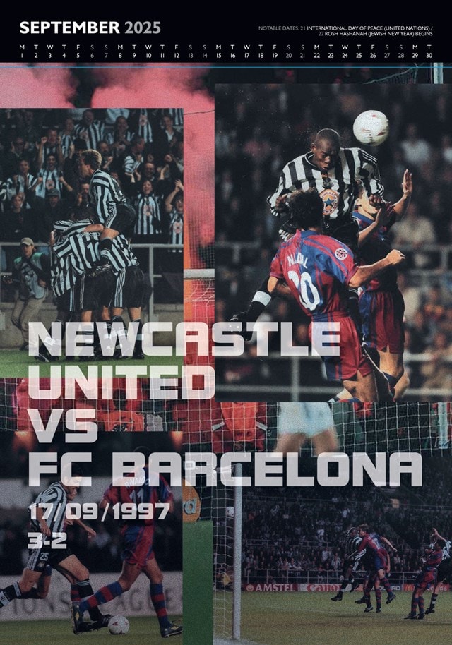 Newcastle United FC A3 Deluxe 2025 Calendar - 2