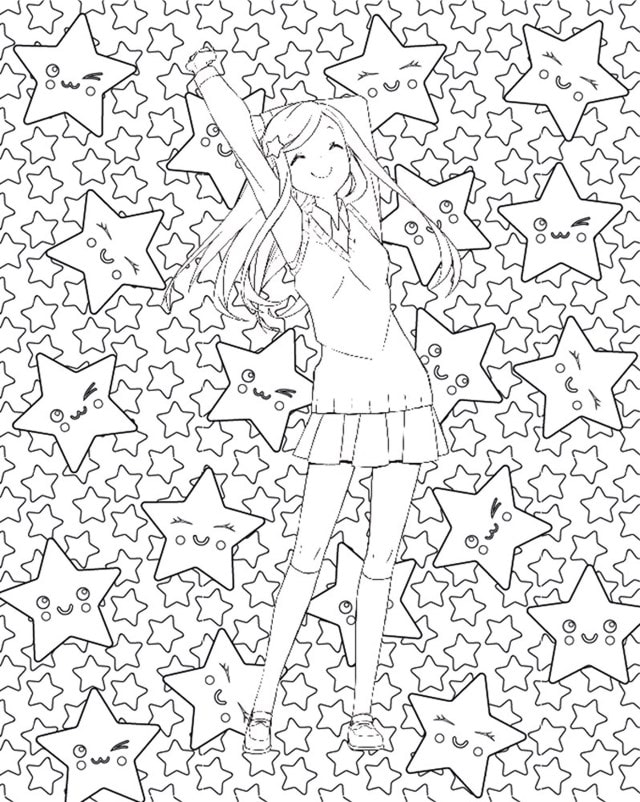 Manga Artists Girl Power Colouring Book - 3