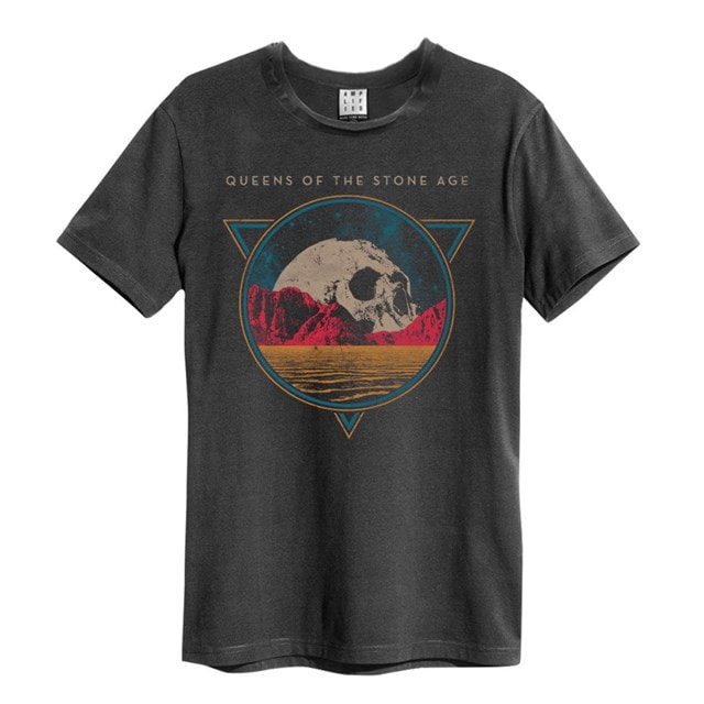 Skull Planet Charcoal Queens Of The Stone Age Tee (Small) - 1
