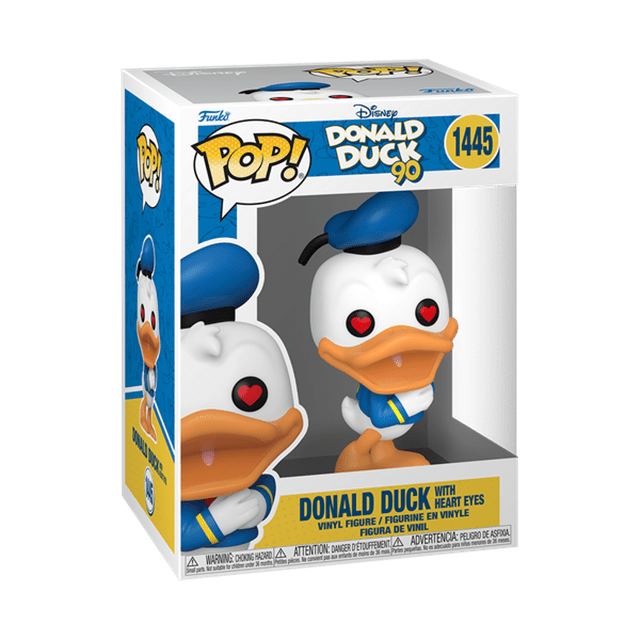 Donald Duck With Heart Eyes 1445 Donald Duck 90th Anniversary Funko Pop Vinyl - 2