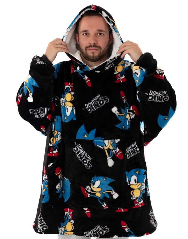 Sonic The Hedgehog Mens Blanket Hoodie - 5