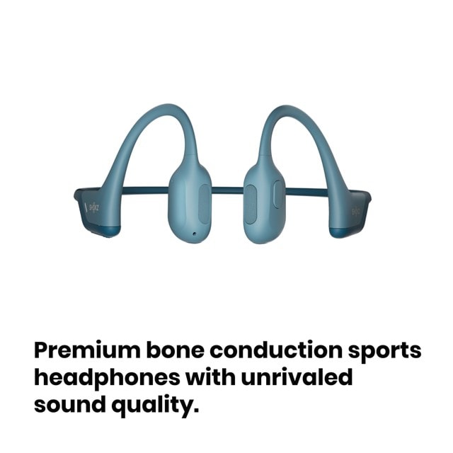 Shokz OpenRun Pro Blue Bone Conduction Bluetooth Earphones - 2