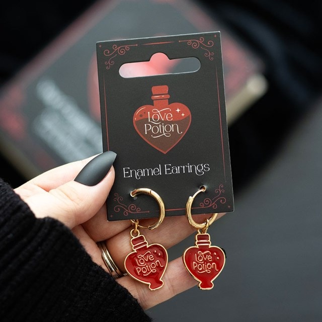 Love Potion Enamel And Stainless Steel Gold Tone Earrings - 3