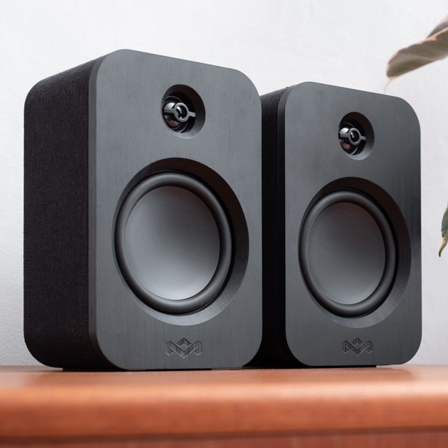 House Of Marley Get Together Duo Black Bluetooth Bookshelf Speakers - 5