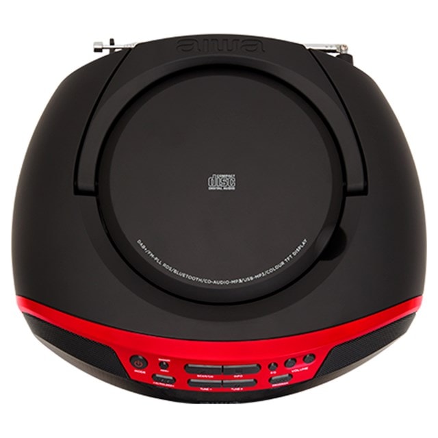 Aiwa BBTU-500DAB Red Bluetooth CD Player with DAB+/FM Radio - 3