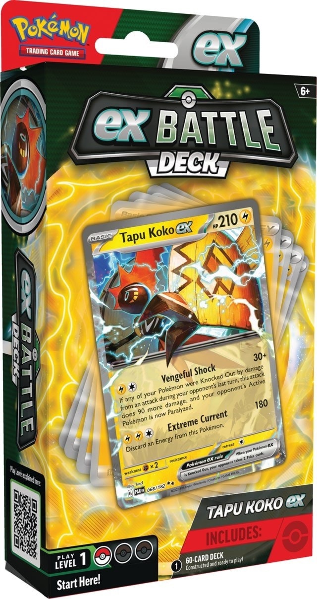 Tapu Koko / Iron Leaves Ex Battle Deck Pokemon Trading Cards - 2