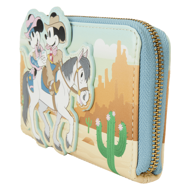 Western Mickey And Minnie Ziparound Wallet Loungefly - 2