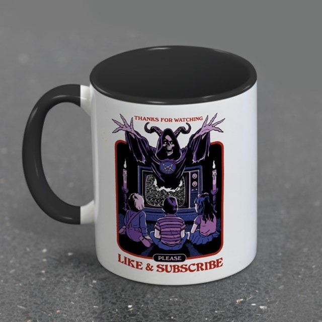 Like & Subscribe Steven Rhodes Black hmv Exclusive Coloured Inner Mug - 2