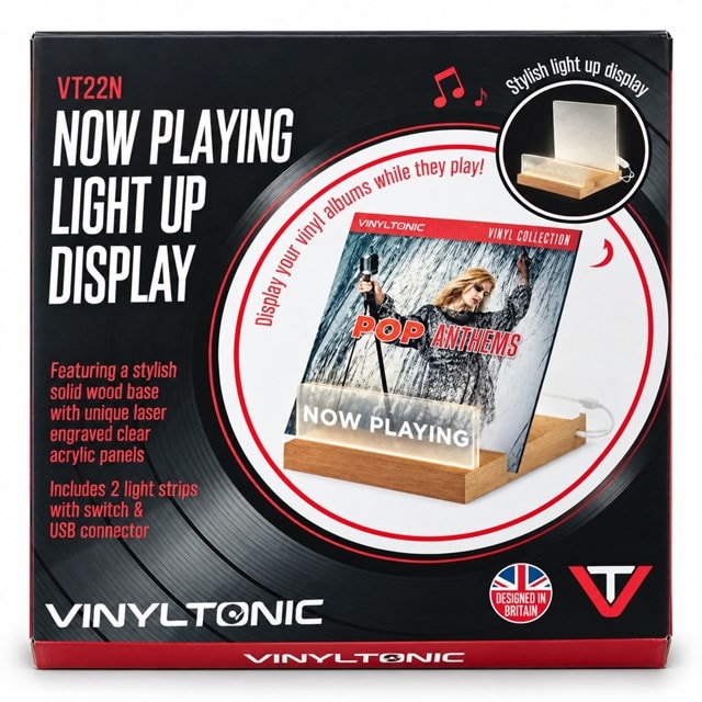 Vinyl Tonic Now Playing Light Up Record Stand - 2