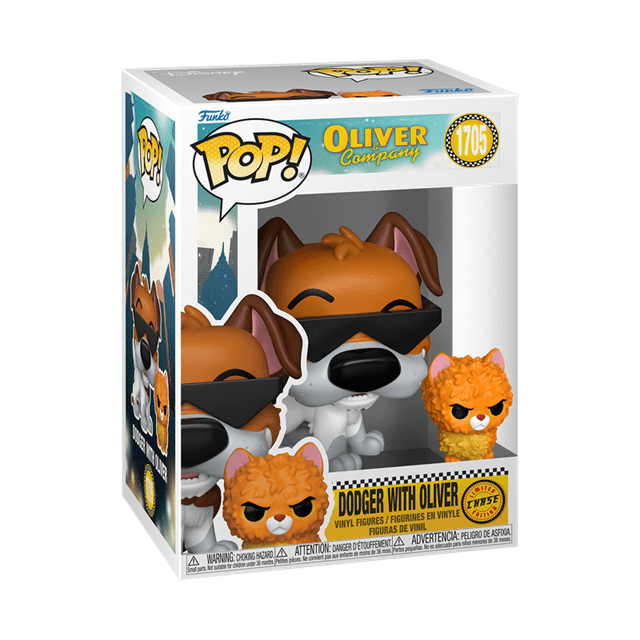 Dodger With Oliver With Chance Of Chase 1705 Oliver And Company Funko Pop Vinyl - 4