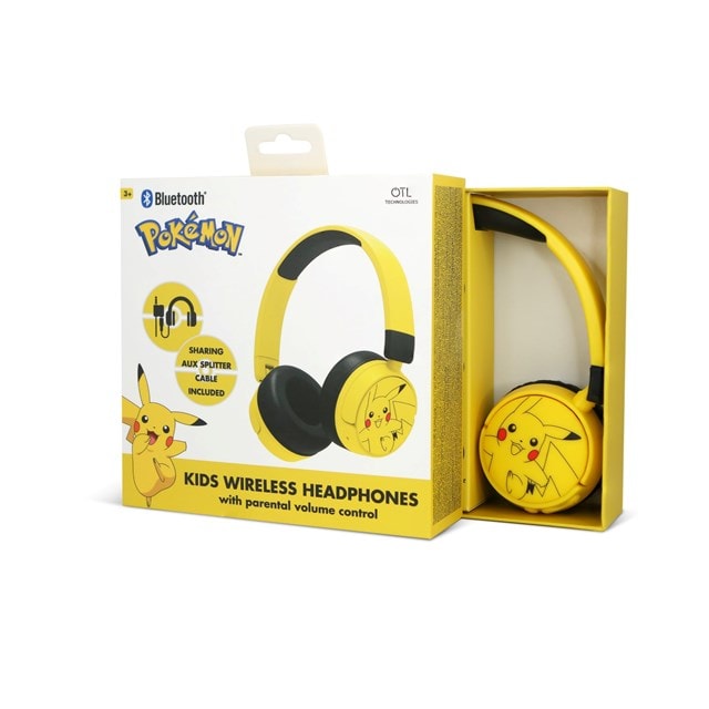 OTL Pokemon Pikachu Yellow Bluetooth Headphones - 8