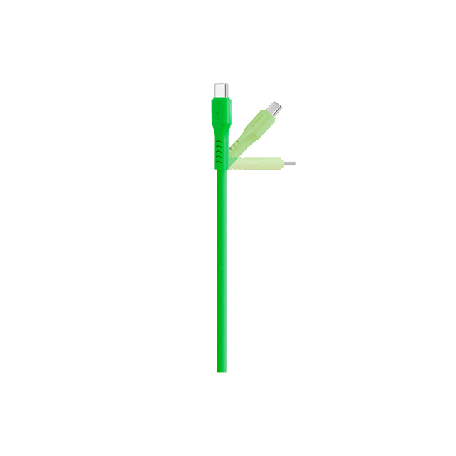 Ttec USB-C -USB-C Neon Green 60W Fast Charging/Data Cable - 5