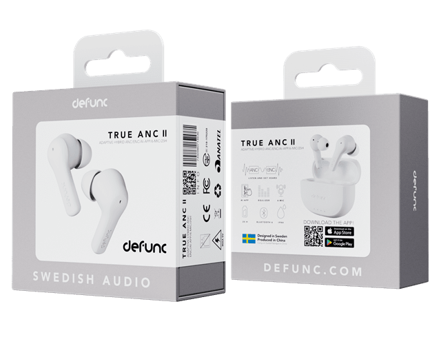 Defunc True ANC II White True Wireless Bluetooth Earphones - 3