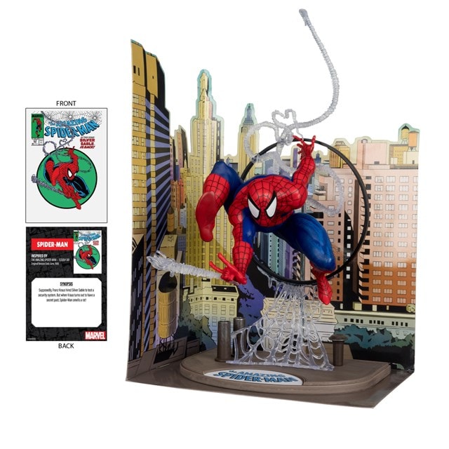 Spider-Man 1/6 Scale Posed Figure With Scene & Comic Amazing Spider-Man #301 McFarlane Figurine - 2