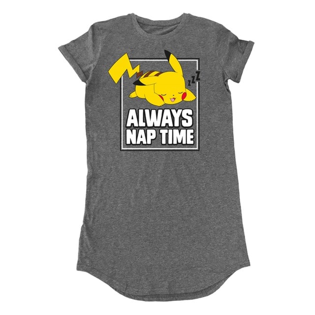 Always Nap Time Ladies T-Shirt Dress Pokemon Tee (Small) - 1