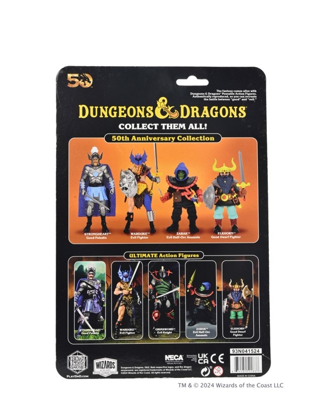 Zarak On Blister Card Dungeons & Dragons 50th Anniversary Ultimate NECA 7" Scale Action Figure - 9