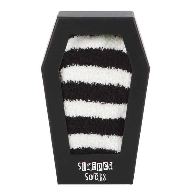 Striped Socks In Coffin Socks Gift Box - 2