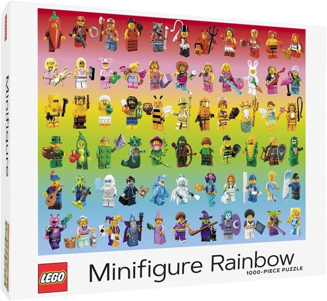 LEGO Minifigure Rainbow 1000 Piece Jigsaw Puzzle - 1