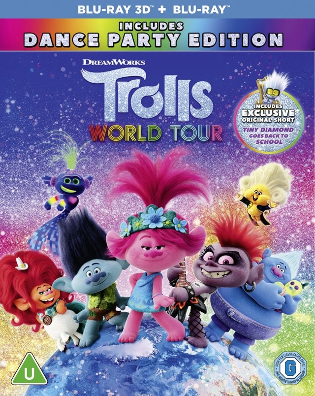 Trolls World Tour Bluray 3D Free shipping over £20 HMV Store