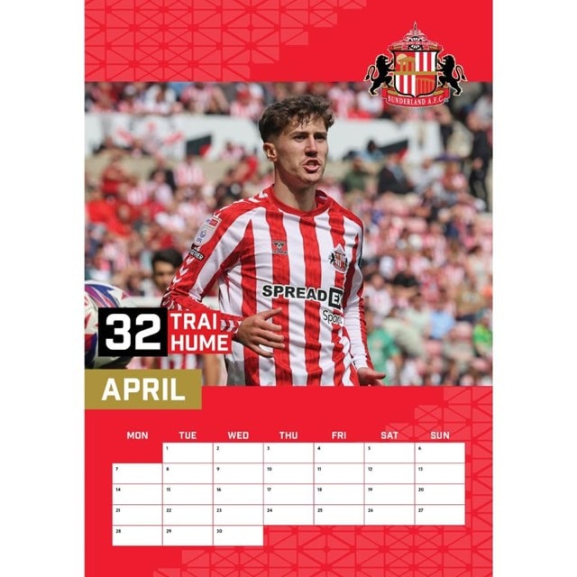 Sunderland FC 2025 Calendar A3 - 2